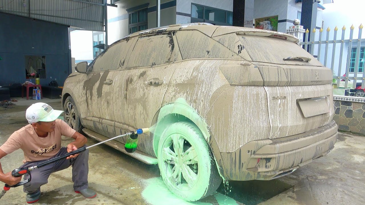 Cleaning up a $45,000 Peugeot that was vandalized!