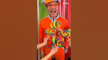 Can Blippi Dance to WIN Lollipops🍭🍭🍭?! Ultimate Dance Challenge! #blippi #shorts