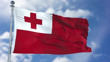 Tonga Flag Animation Stock Motion Graphics