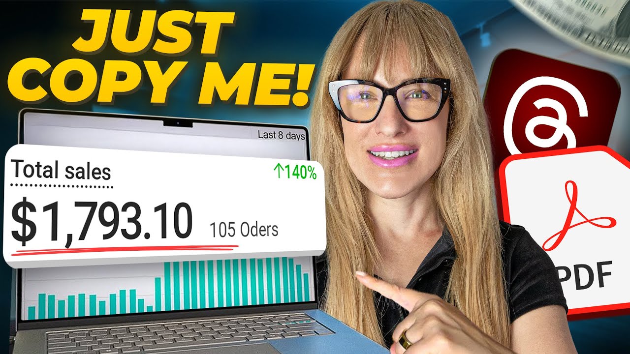 Как я заработал 1793 доллара, продавая цифровые продукты на Threads (с использованием ИИ)