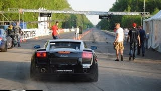 22.2 Sec 1 Mile New Record 395 Kmh Lamborghini Gallardo Nera.1500Hp