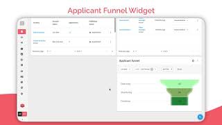 Fully customisable drag and drop applicant tracking system dashboard