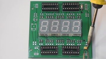 Part 1 : Assembling 4 digit UP counter module designed using CD4026 IC