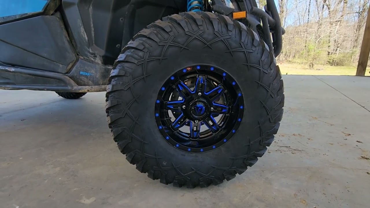 2022 Can Am Maveric DS Turbo RR 64" Lift Kit and Tire Install Review Video