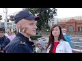 Belarus: Police and protesters face off at anti-Lukashenko demo in Minsk