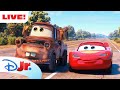 🔴 LIVE! 24 HOURS Pixar Cars NEW Livestream! 🚘 | Cars on the Road, Cars Toon &amp; MORE! | @disneyjr