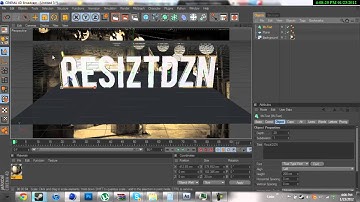 How to put text in pictures in Cinema 4D | HD
