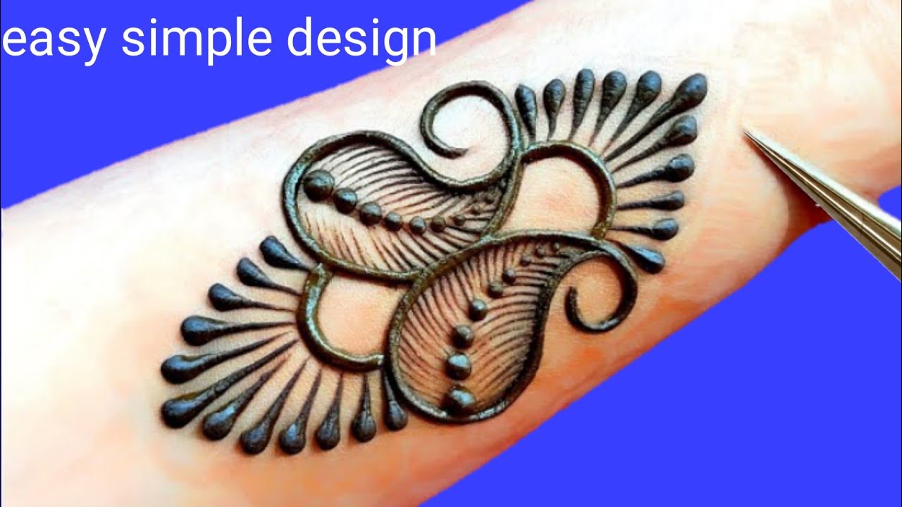 simple fashion design/Mehandi ka beautiful design YouTube