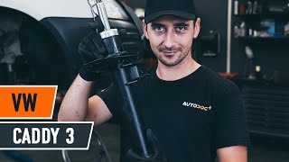 Como substituir coluna de suspensão dianteira no VW CADDY 3 Van [TUTORIAL DA AUTODOC]