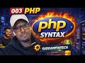 PHP LESSON 003 Syntax - Af Soomaali
