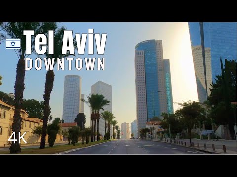 Driving downtown - Tel Aviv - the most expensive city in the world.