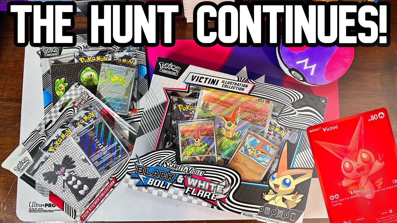 MASTER SET PROGRESS! Pokemon Victini Illustration Collection Opening!