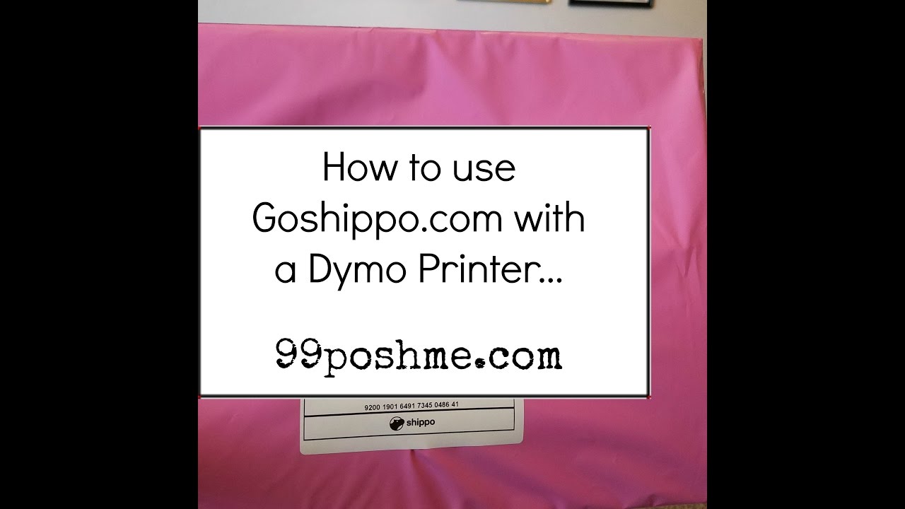 Using Goshippo.com and Dymo Printer to Print from Home