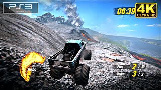 MotorStorm Pacific Rift (PS3) Gameplay (4K) Badlands | PTBR | Playthrough
