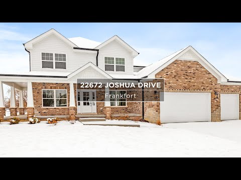 22672 Joshua Drive, Frankfort, IL home video tour