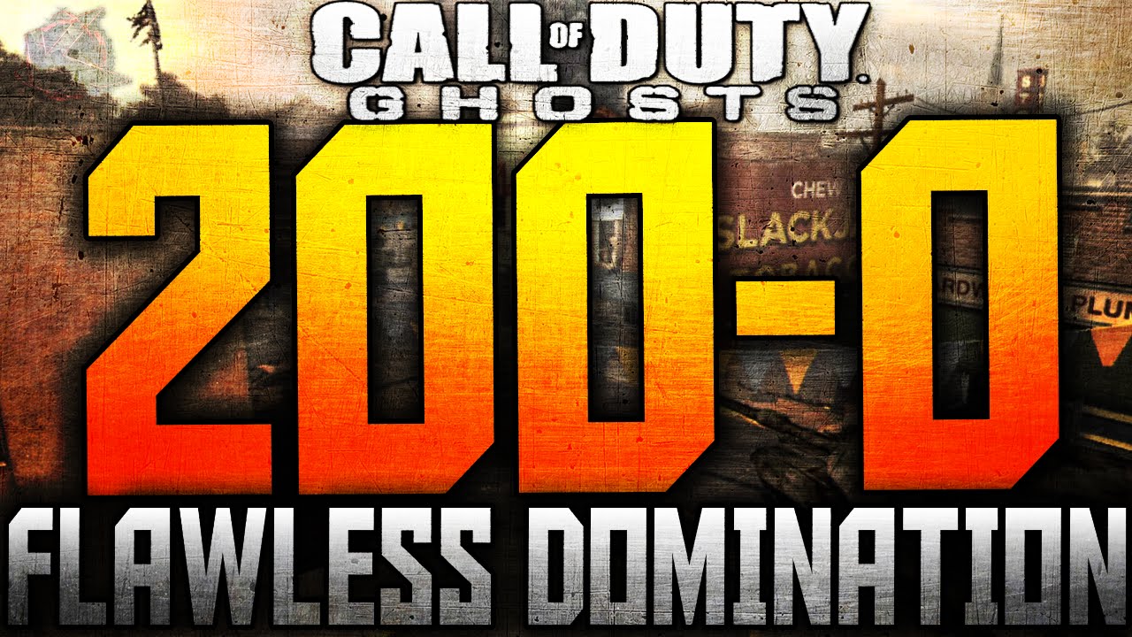 COD: Ghosts - "200-0 DOMINATION WIN" - FLAWLESS DOMINATION WIN!