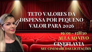 Novos Valores para Dispensa Eletrônica 2026