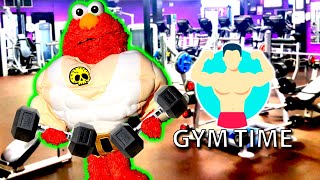 Elmo Learns How To Be a BODY BUILDER!