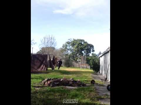 Beau running around in his back yard naked - Keek - YouTube