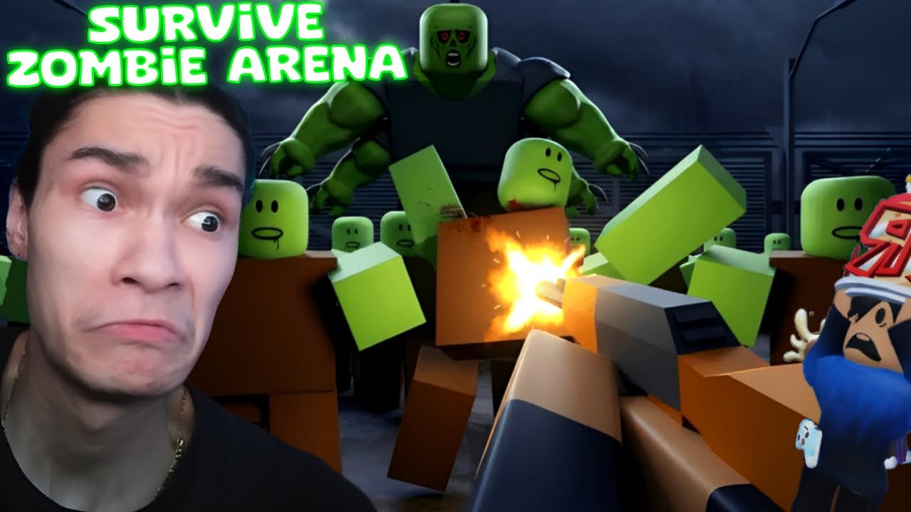 Zombie Queue TRAPPED IN A ARENA WITH ZOMBIES | Roblox Survive Zombie Arena - YouTube