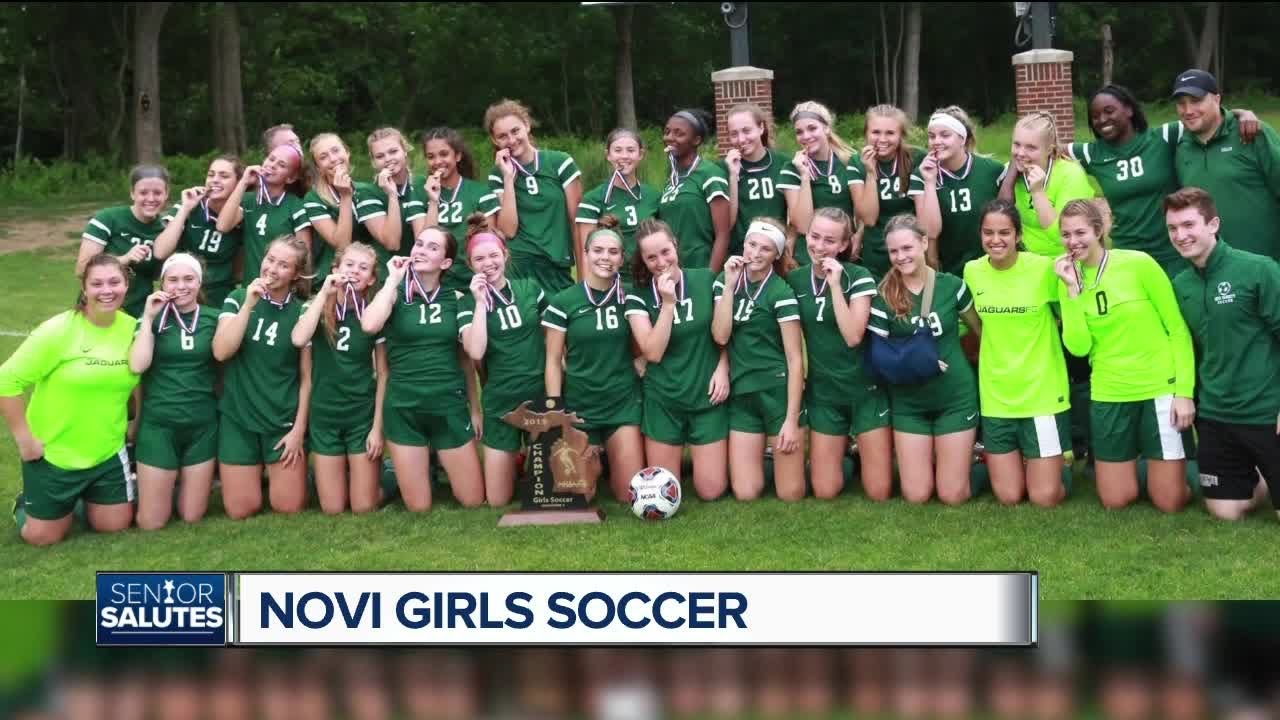 Wxyz Senior Salutes Novi Girls Soccer Youtube