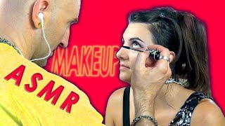 My Sensei Does My Makeup ASMR | Whispering | Four Microphones