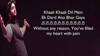 Judaa Arijit Singh Lyrics With English Translation Ishqedarriyaan