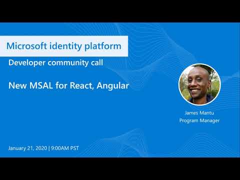 New MSAL for React, Angular-January 2021