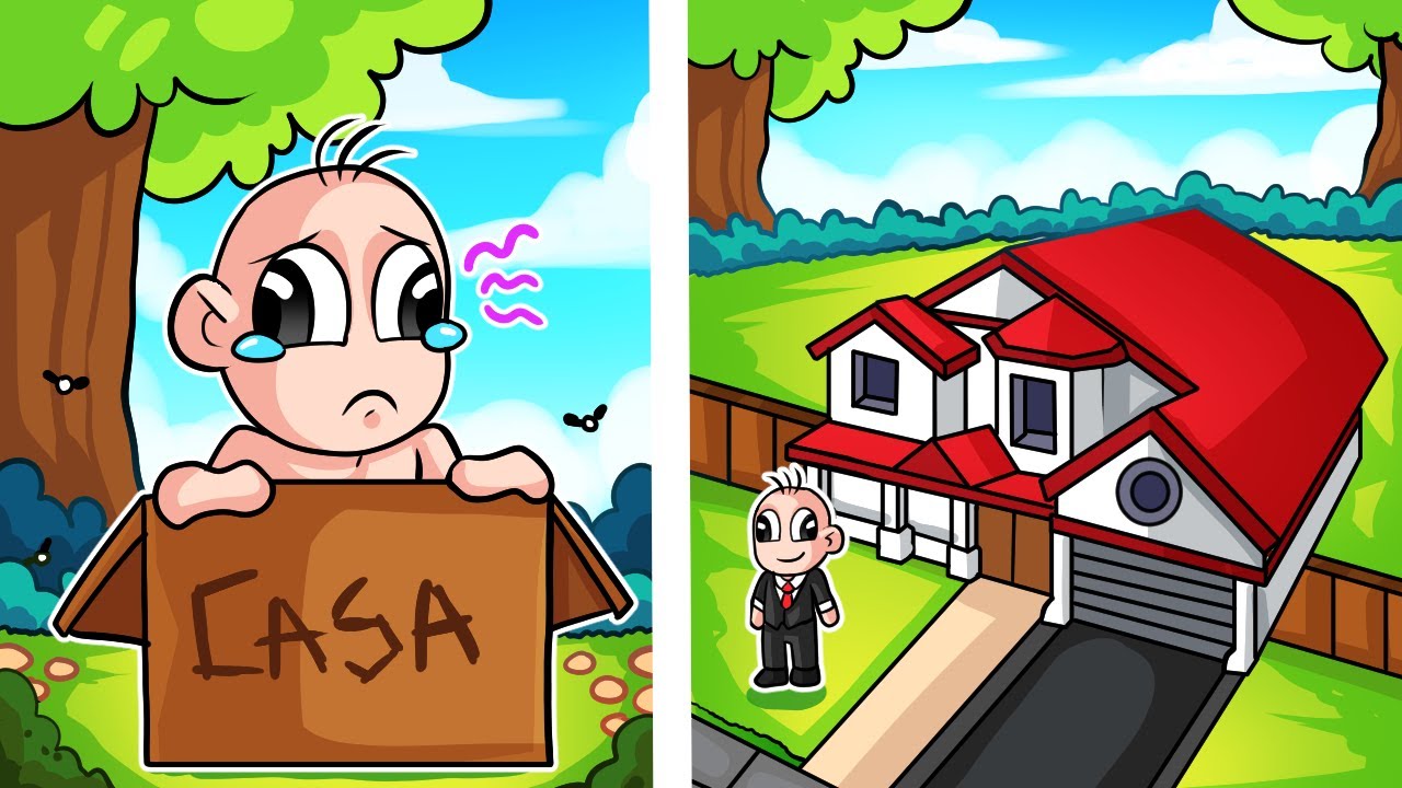 ¡BEBE NOOB PASA de CASA NOOB a PRO! 🏡😱LA MEJOR CASA EN ROBLOX