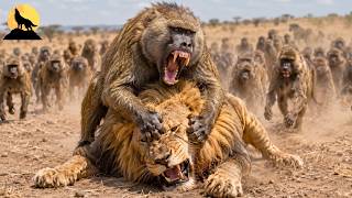 WILD KENYA | The Fierce Battle Between Lions and a Troop of Baboons | wild animals