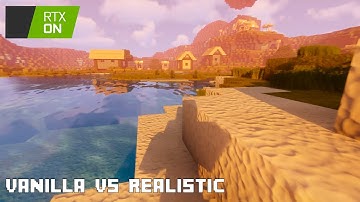 COMPARISON GAMEPLAY - Minecraft Vanilla VS Realistic Stratum & Pulchra 1024x