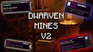Hypixel Skyblock - Dwarven Mines V2 Release!? (Recipe Leaks!)