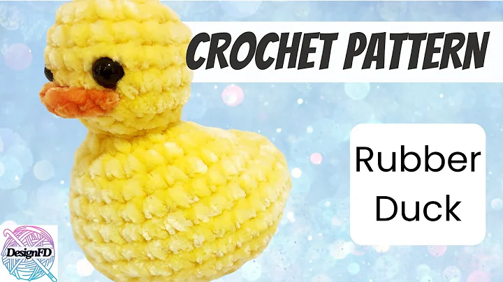 No Sew Rubber Duck! Crochet plush duck tutorial