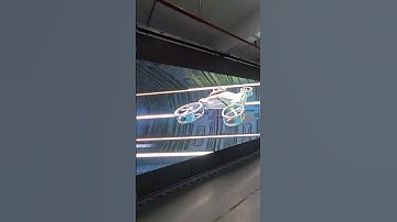 Will the spaceship also pass through the LED screen?#spaceship #3d #ledscreen #leddisplay #yuchip