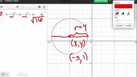 Graphing Circles on Desmos