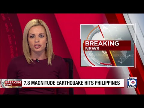 7.8 magnitude earthquake shakes part of southern Philippines