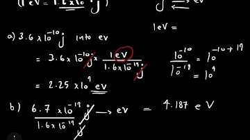 Unit conversion - electron volts to joules ?