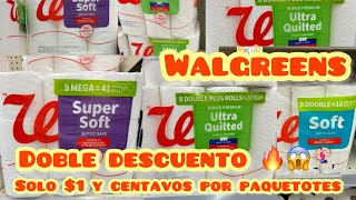 Walgreenspaquetotes de papel por solo $1 y centavos DOBLE DESCUENTO