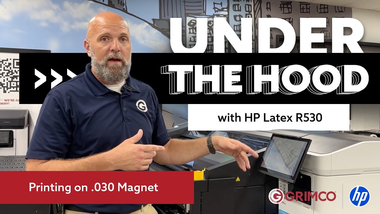 HP Latex R530: How to Print .030 Rolled Magnet — Full Workflow