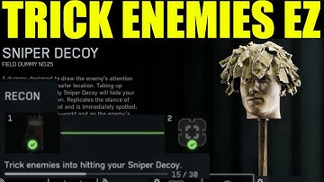 Bf6 - How to trick enemies into hitting your sniper decoy (Recon class challenges guide)