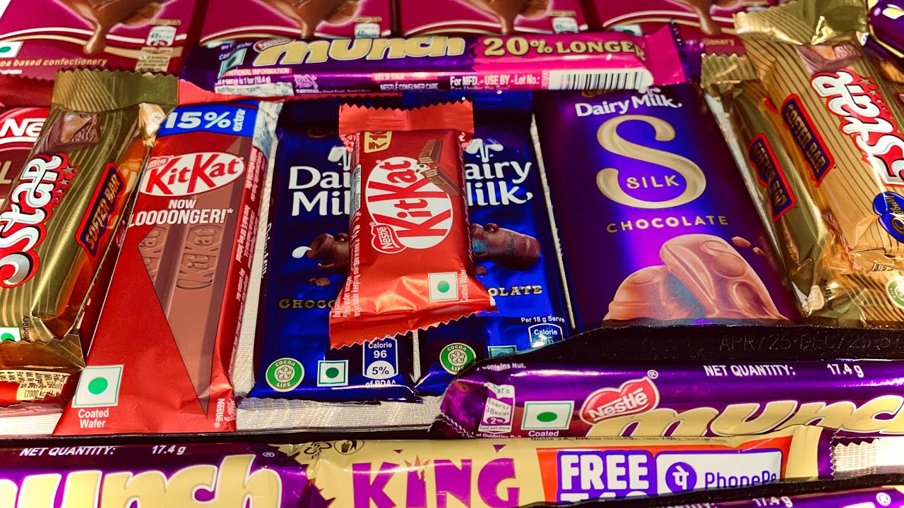 Satisfying ASMR Some Lots Of Candies Unboxing Popular Colourful Lollipop Candy ASMR