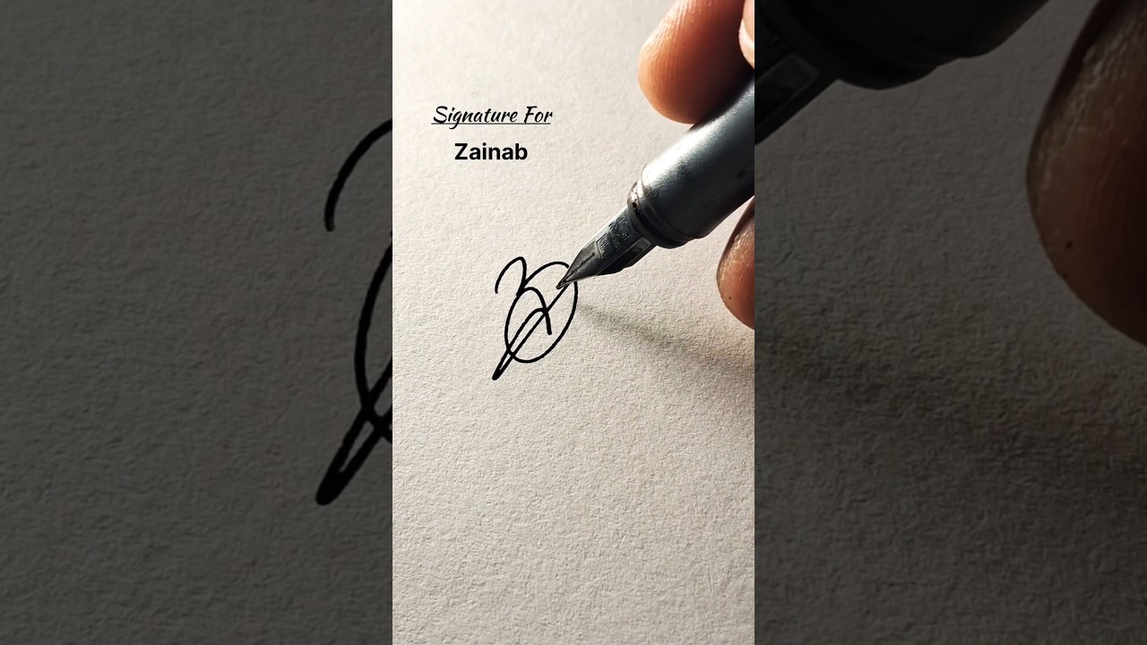 Professional signature design for Z letter ❤️ 