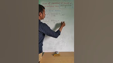 Sum of squares of first 