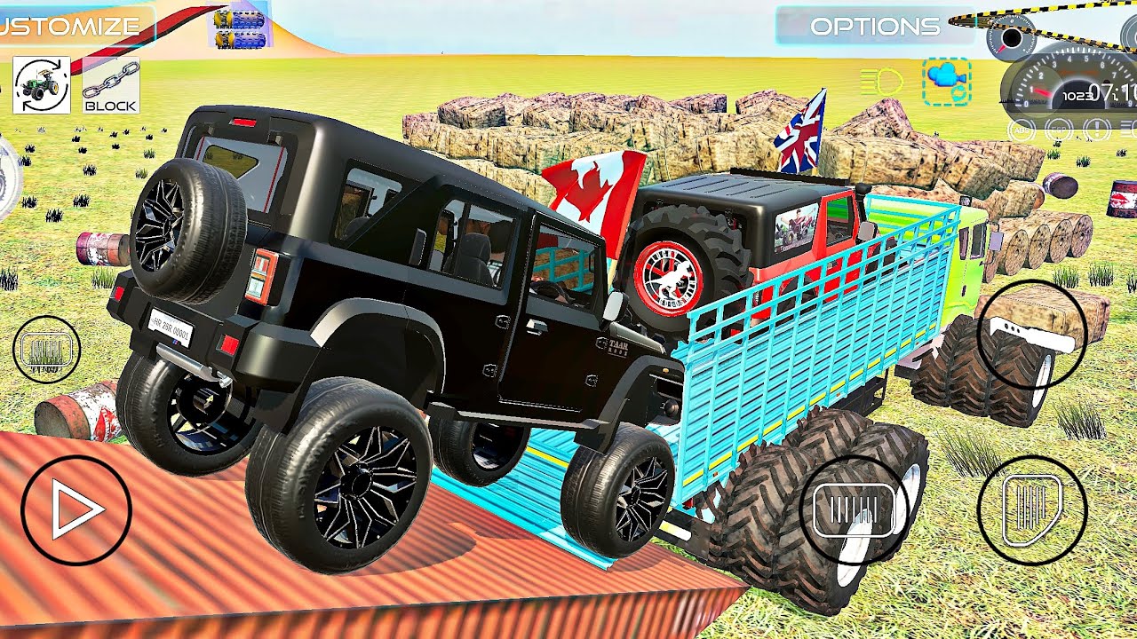 Loading Thar 4x4 in Dumper4x4🔥 #thar4x4 #dumper6x6 #newtharvideo #virel