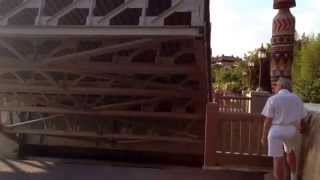 Drawbridge being raised at WDW EPCOT World Showcase
