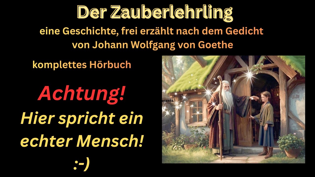 die Geschichte vom Zauberlehrling, eine Erzählung frei nach Johann Wolfgang von Goethe