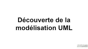 découverte de la modélisation UML