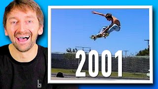 AARON KYRO REACTS TO HIS 2001 SKATEBOARDING VIDEOS!