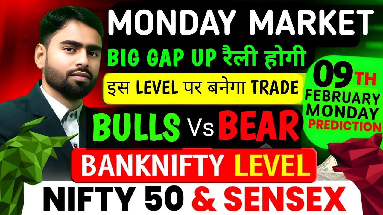 Nifty Sensex Prediction Special | Sensex Analysis for 09 February 2026 Monday | Nifty Banknifty