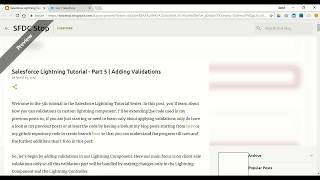 Salesforce Lightning Tutorial - Part 5 | Adding Validations